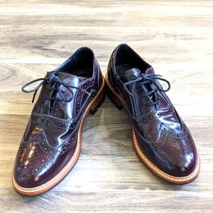 Massimo Dutti Purple Oxfords
